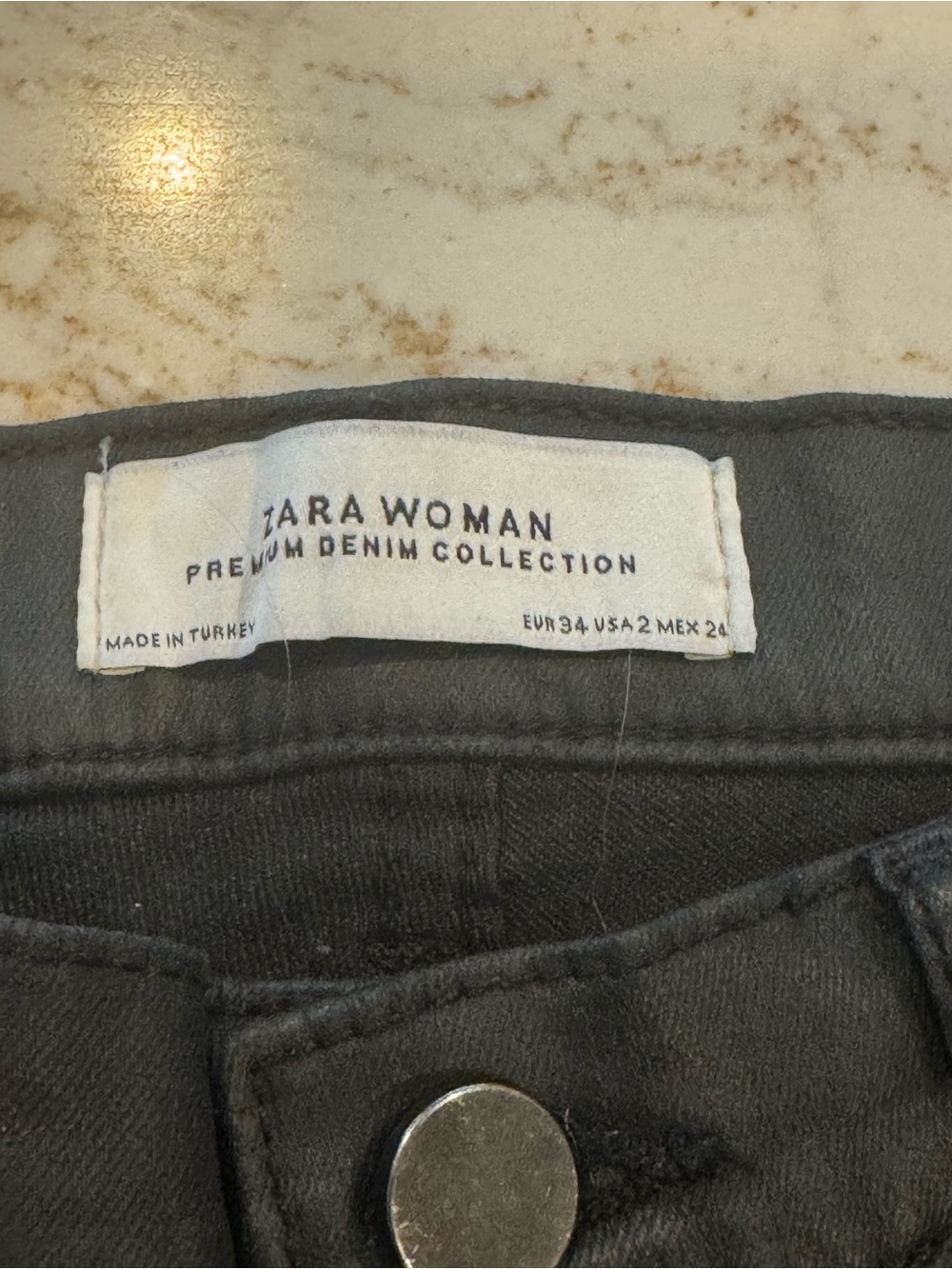 Zara Woman Black Slim Denim Jeans